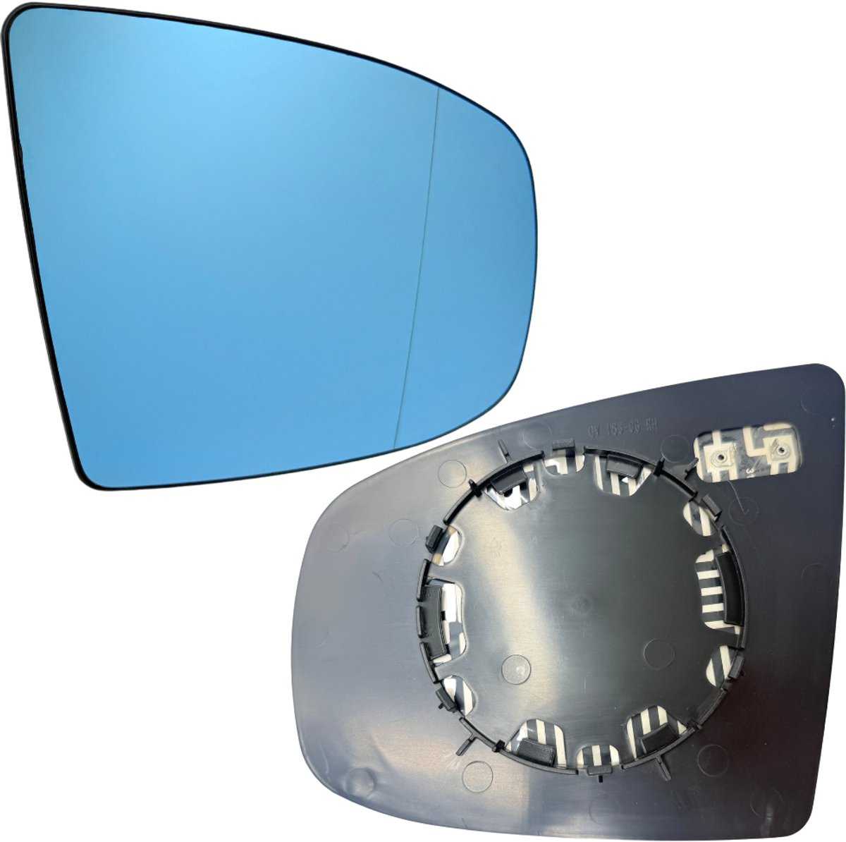 BILMAX Spiegelglas voor BMW X5 (E70) X6 (E71, E72) 2007-2014 verwarmd, blauw getint, rechts