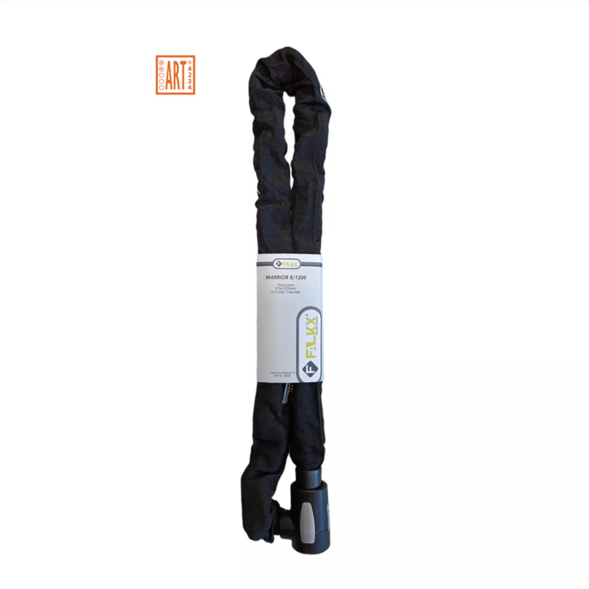 Falkx Kettingslot met ART-2 certificering - 8mm dikke schakels - 120 cm lengte