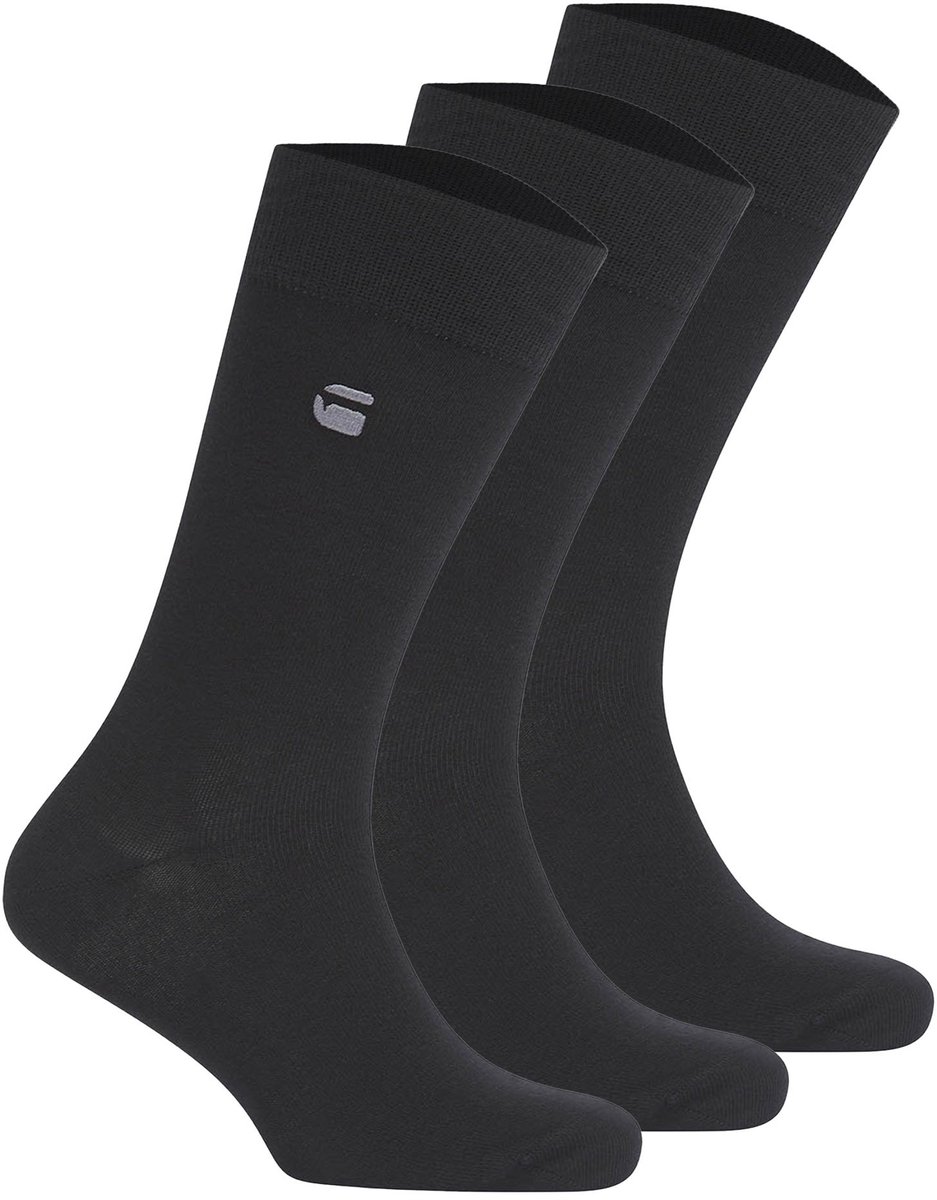 G-Star heren 3P sokken mini logo Zwart
