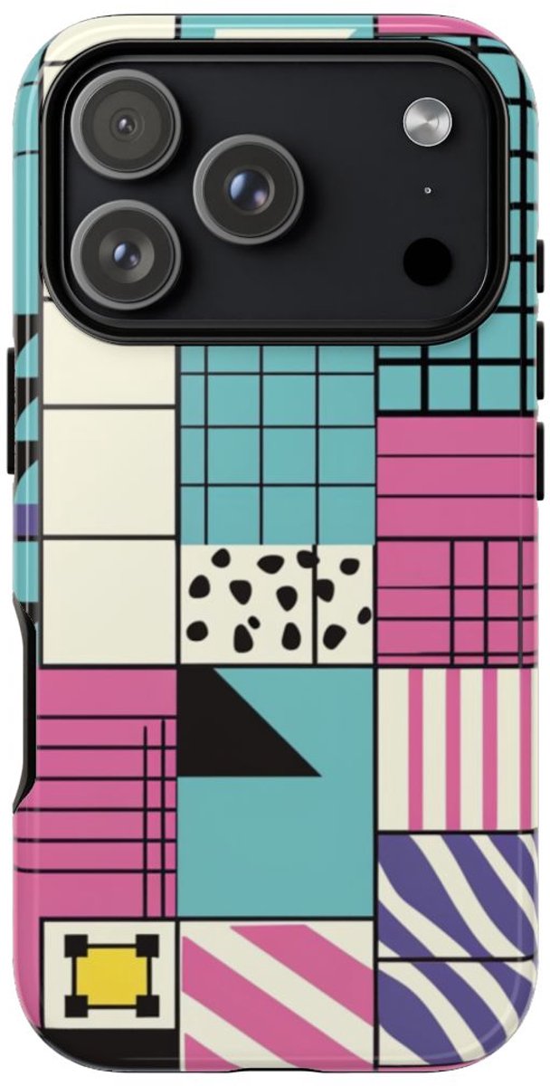 Geometrisch Kleurvlakpatroon – Telefoonhoesje Geschikt voor iPhone 17 Pro