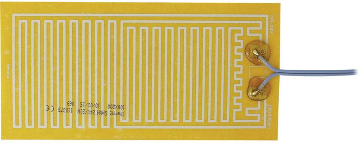 Thermo TECH Polyester Verwarmingsfolie Zelfklevend 24 V/DC, 24 V/AC 20 W Beschermingsklasse IPX4 (l x b) 200 mm x 100 m