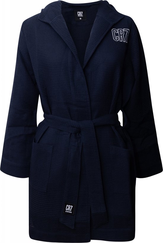 Peignoir enfant CR7 à capuche taille 146/152 bleu foncé