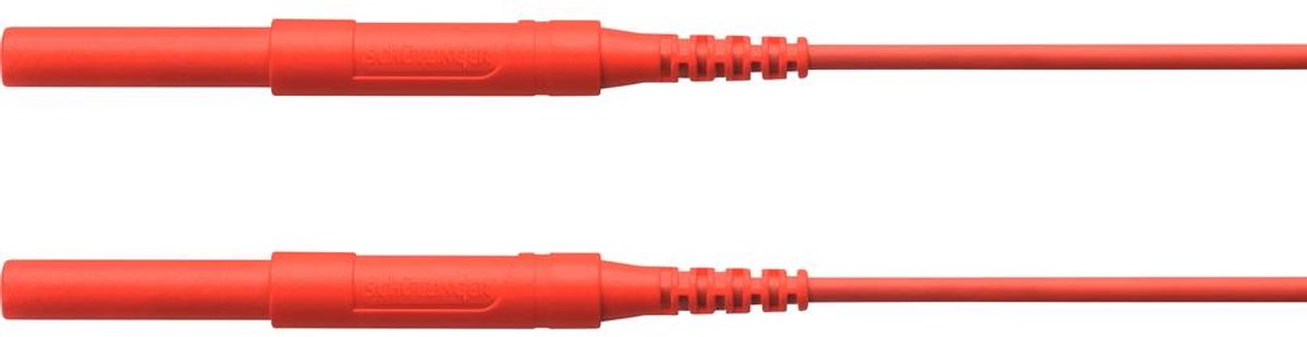 Schützinger HSPL 8568 / AWG16 / 100 / RT Veiligheidsmeetsnoer Stekker 4 mm Stekker 4 mm Rood 1 stuk(s)