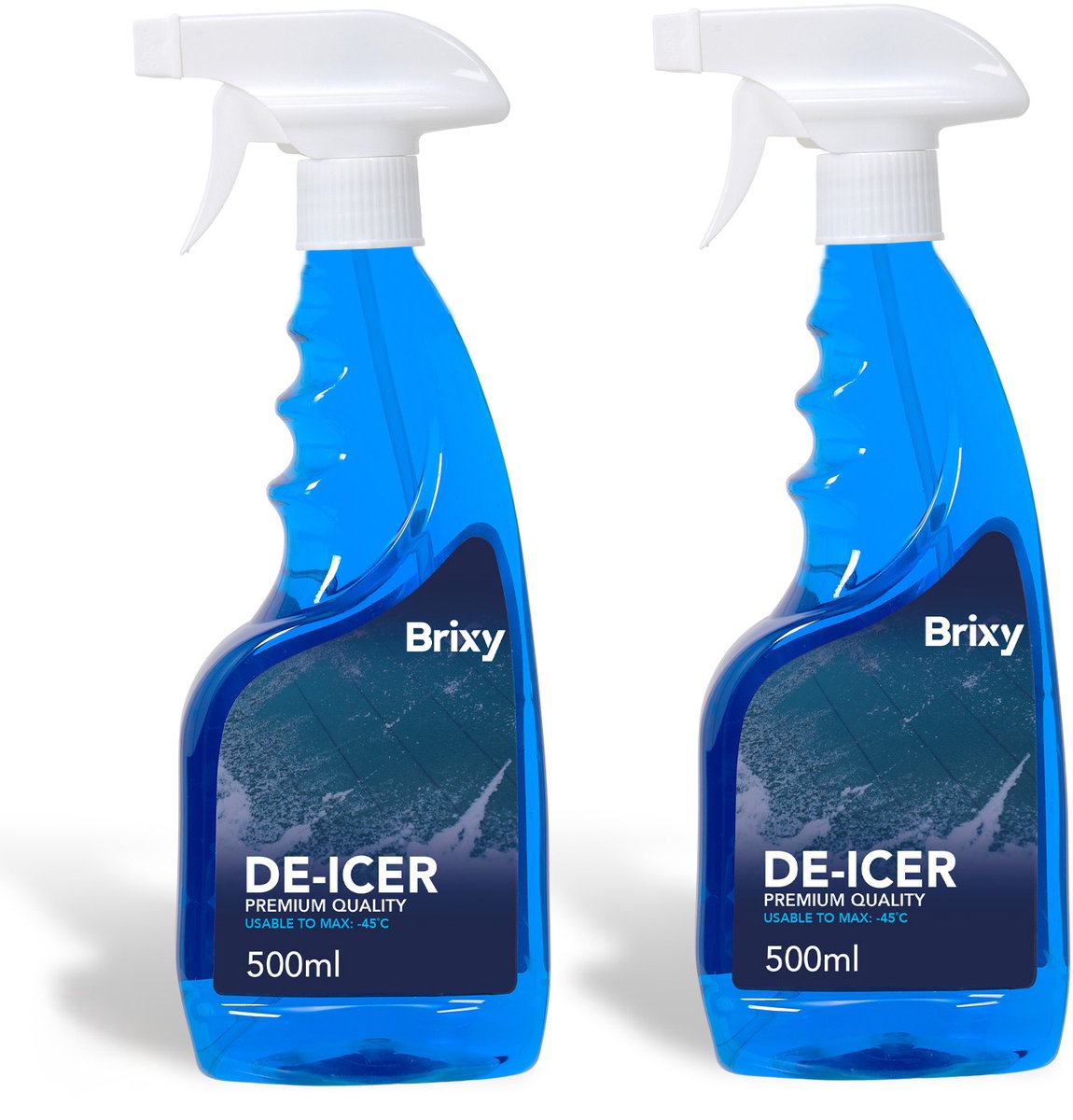 Brixy 2-Pack Antivries Spray - Ruitenontdooier Voor Auto - Krachtige Ontdooispray - De-Icer - Winter - 2x 500ml