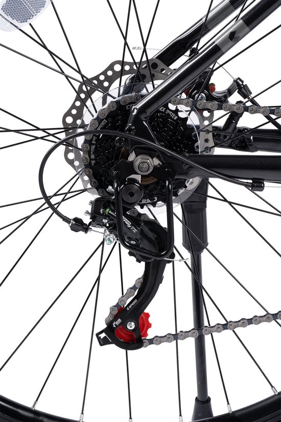 Merax 29 inch Hardtail Mountainbike - Aluminium Frame - 21 Versnellingen - 100mm Vering - Mechanische Schijfremmen - Fietsen voor Volwassenen 175-190 cm van Merax — afbeelding 4