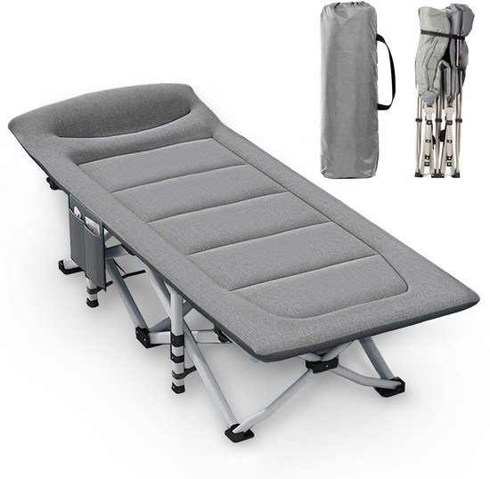 CALIYO - Eenpersoonsbedden - Plooibed / Vouwbed - Draagbaar Opklapbed - Sarah - 80x200cm - Draagvermogen 200KG