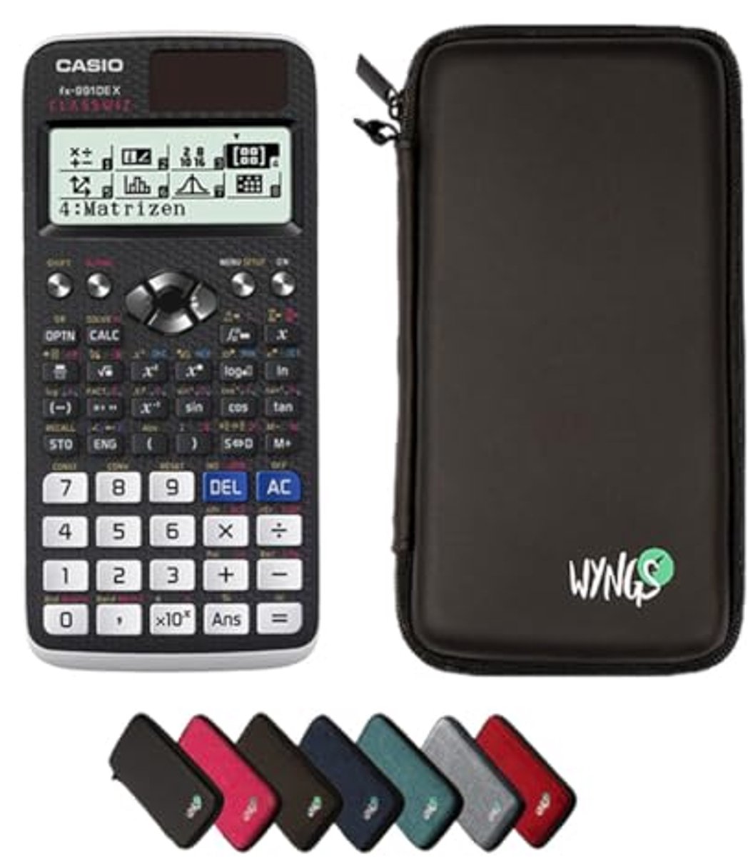 Wetenschappelijke Rekenmachine Met Beschermhoes - Casio FX-991DE X Classwiz
