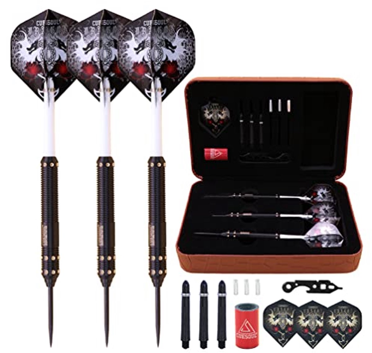 Dragon Series 23g Darts met Luxe Etui - Stalen Darts voor het Perfecte Spel