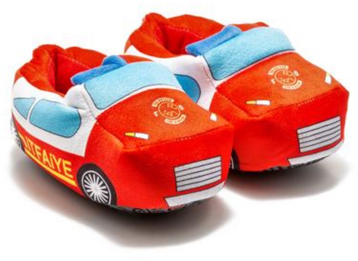 Berussa - Twigy Kinderen Pluche Pantoffels - Sloffen – Pantoffels Dieren - Brandweer Patroon 24/29