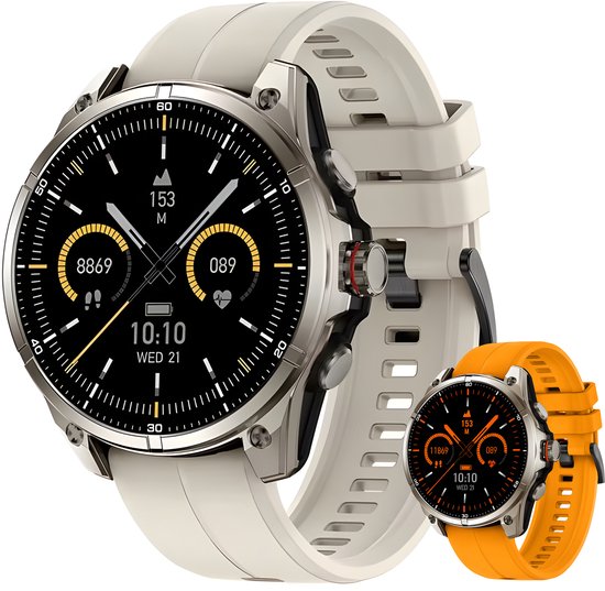 Parsonver Smartwatch voor dames, 5 ATM waterdicht, zwemhorloge met