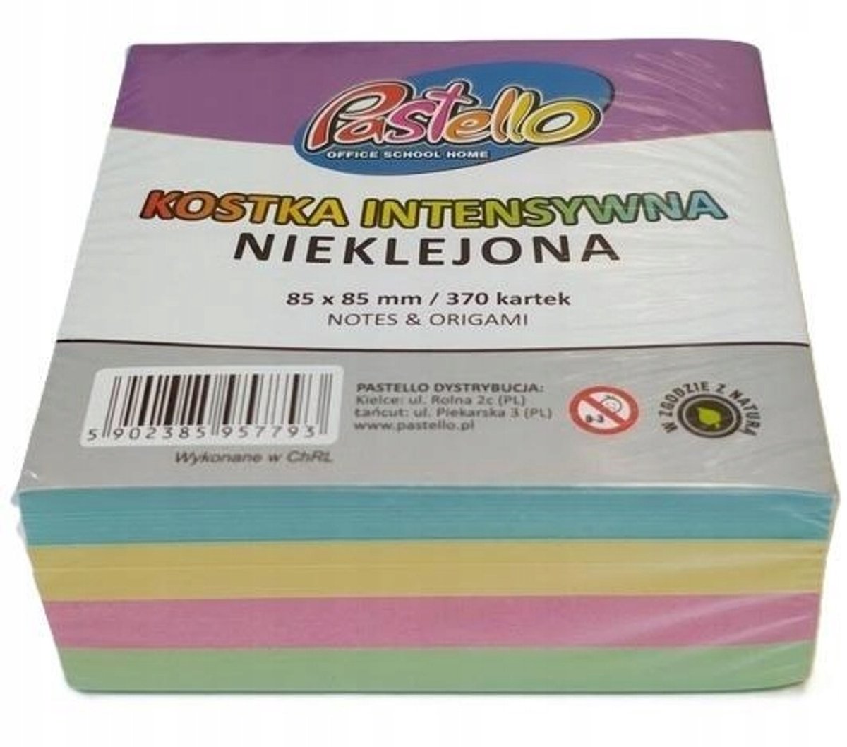 Kleurrijke Notitieblokjes 85x85mm, 370 Vel