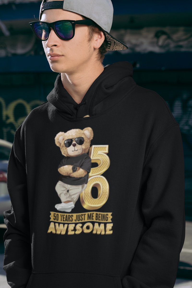 50 Jaar Verjaardag cadeau Hoodie - Zwart Hoodie Mannen - Maat M - Verjaardag Cadeau Mannen - Limited Edition