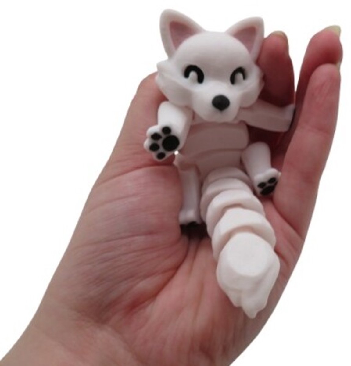 Vera's Arts & Dice | Sneeuw Vos Figuur - Foxes - Speelgoed - Verzamelobject - Decoratie - Sneeuwvos - Snow - Arctic Fox - Wit