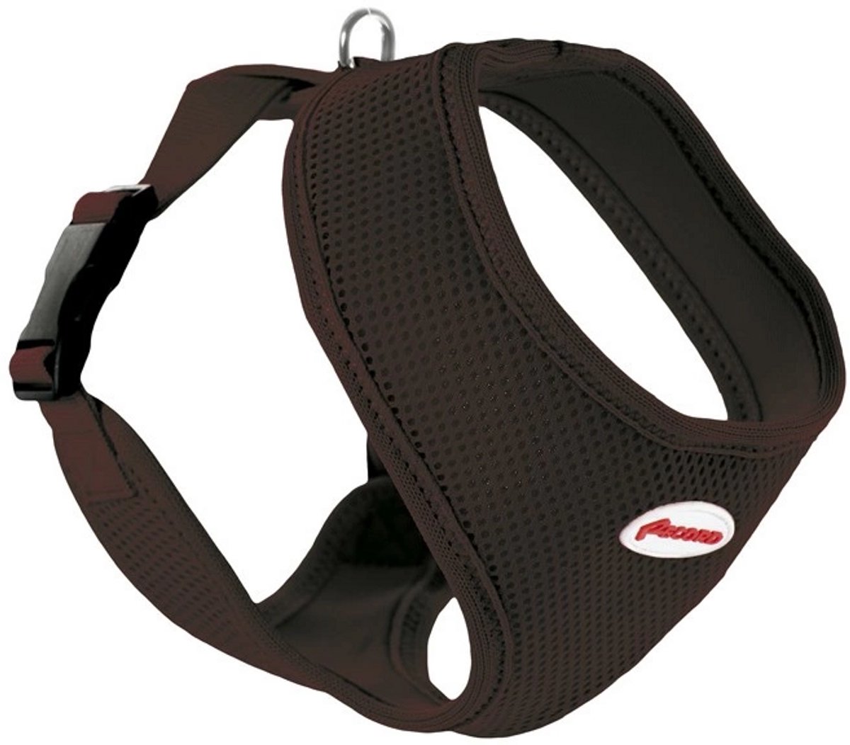 RECORD Fast Dog Soft Vest Hondentuigje / Harnas - Mesh - Donkerbruin - M - Halsomvang: 28 - 33 cm - Borstomvang: 41 - 48 cm (GELIEVE ALVORENS BESTELLEN OPMETEN)