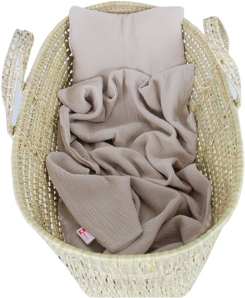 Muslin Dekentje met Kussen - Ademend en Zacht voor Baby's
