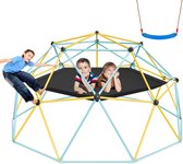 Dôme d'escalade VEVOR de 3,04 m, structure de jeux géométrique avec hamac et balançoire, pour Enfants de 3 à 10 ans, capacité de charge de 340 kg, avec poignée d'escalade, structure de jeux pour le Jardin
