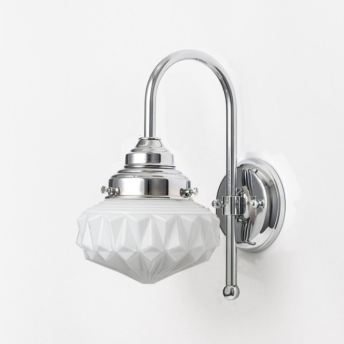 Wandlamp Eternal Star Meander Chroom - Art Deco Trade