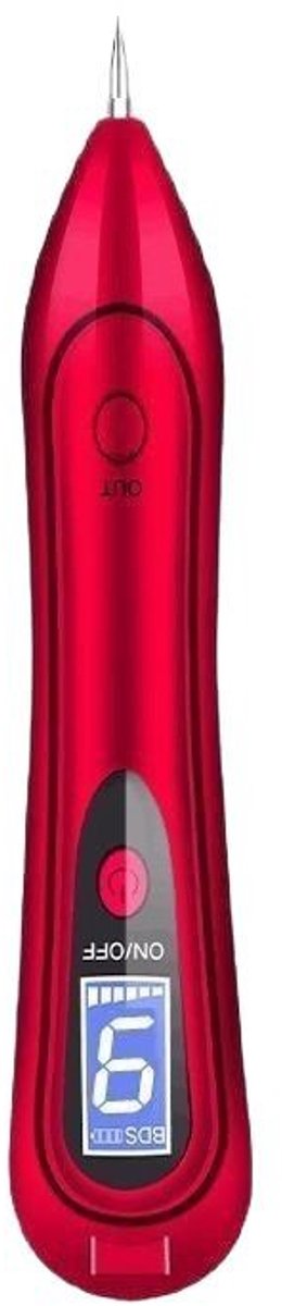 Laser Plasma Pen - Blauw Licht - Huidverzorging- Gezicht - Huid - Donkere Vlekken - Sproeten - Pigmentvlekken - Wratten - Tattoo - Moedervlekken - Verwijderaar - Schoonheid - Huidverjonging-pigmentvlekken verwijderen - verjaardag cadeau - Rood