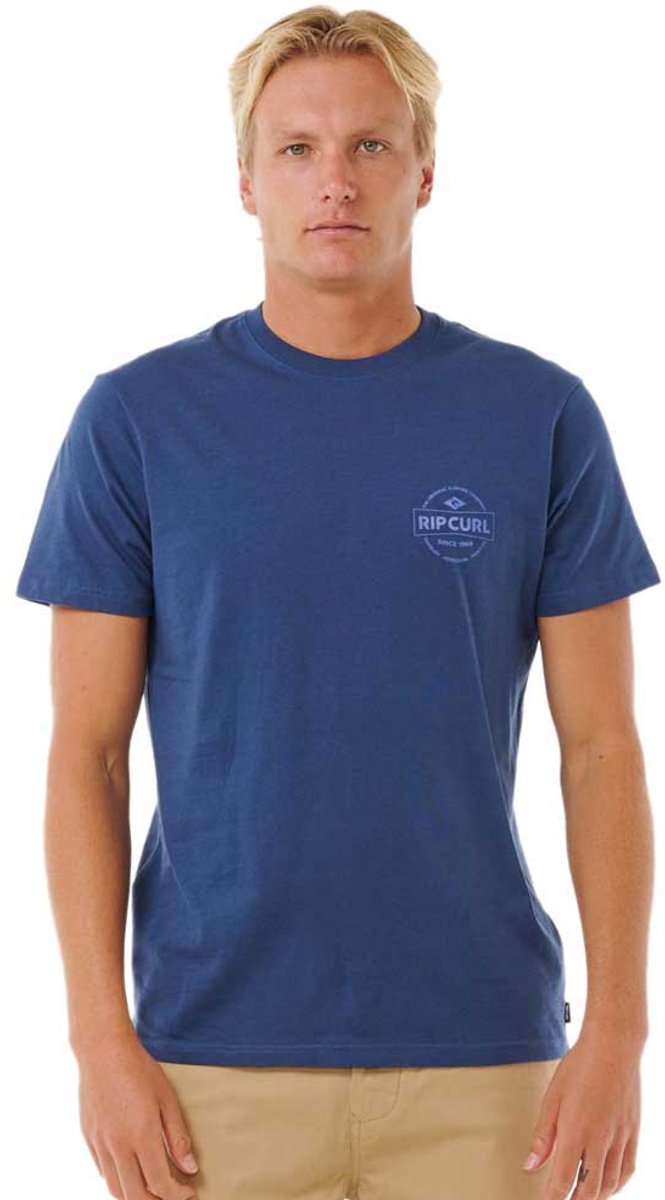 Rip Curl Staple T-shirt Met Korte Mouwen S Man Marineblauw