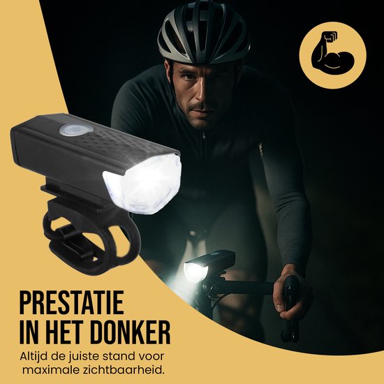 Innovaland - Fietslampjes led set wit en rood V2 - Oplaadbaar - Micro USB - Fietslampje - Voorlicht en Achterlicht Fiets LED - Voorlamp Fiets - Fietslampjes - Fietslamp - Fietsverlichting - Oplaadbare Fietsverlichting - Fietslichten voor en achter van Innovaland — afbeelding 3