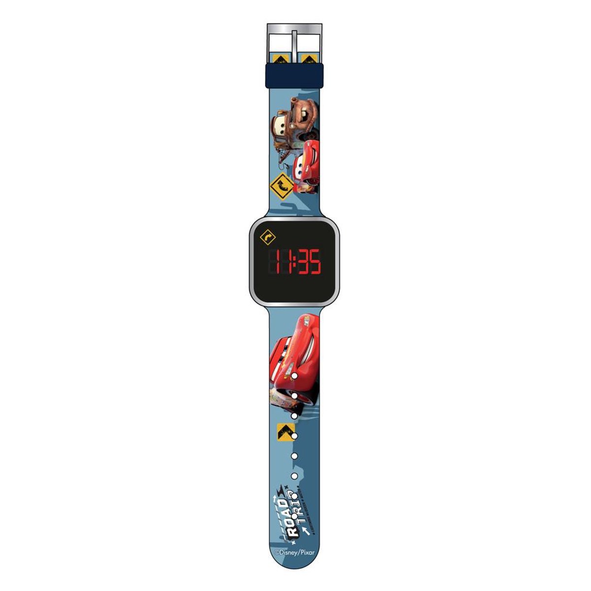 Disney Cars LED Kinderhorloge - Digitaal LED-display - Siliconen Band - Voor Kinderen
