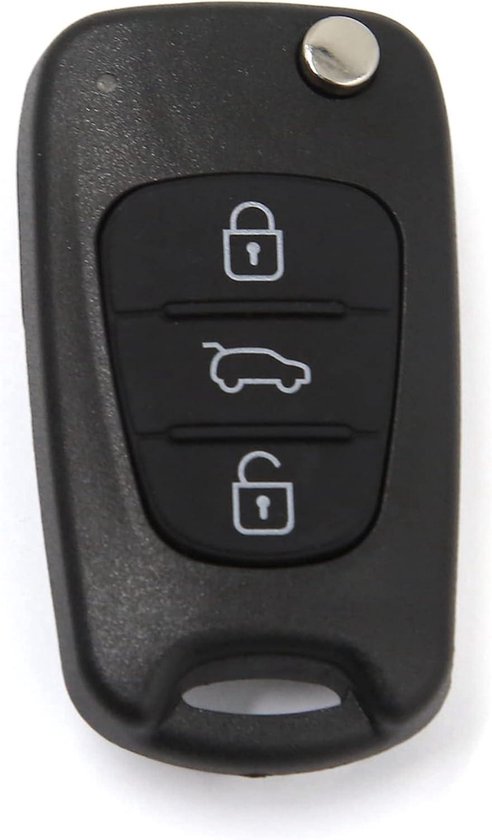3 Pulsante Auto Telecomando Fob Custodia Inserisci Gomma Tastiera per Auto Nero