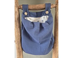 Baby Creaties - Boxzak baby blauw - Ruime opbergruimte - Safari dieren