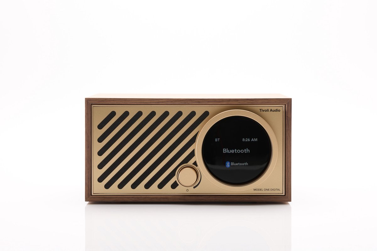 Tivoli Audio - Model One Digital+ Gen 3 - DAB+/WiFi/AirPlay 2/Chromecast/Smart Radio - Walnut/Gold