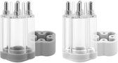 2 stuks haarolie Minoxidil applicator, kleine haargroeiserum hoofdhuidmassage fles dispenser borstel geen rommel wortelkam voor gemakkelijke en snelle massage