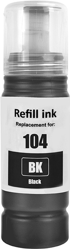 UniPlus Tinte ET-2870 ET-2810 ET-2820 ET-1810 ET-2720 ET-2840 ET-2826 Druckerpatronen Kompatibel für Epson E104 Multipack Refill Kompatibel für Epson Ecotank ET-2830 ET-2821 ET-4800 ET-4700