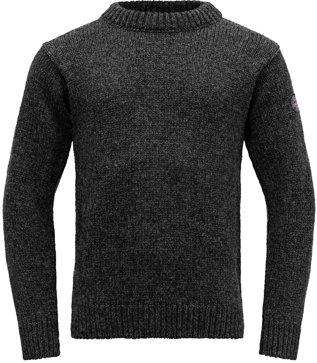 Devold Nansen Sweater Crew Neck - Trui - Heren Anthracite L
