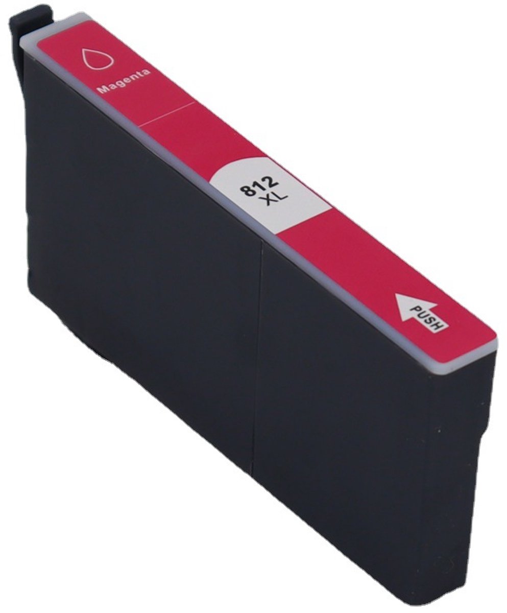 Geschikt voor de epson T812 812XL wf-7820 wf-7840 ec-c7000 printercartridge, rood 1 stuk, 18ML