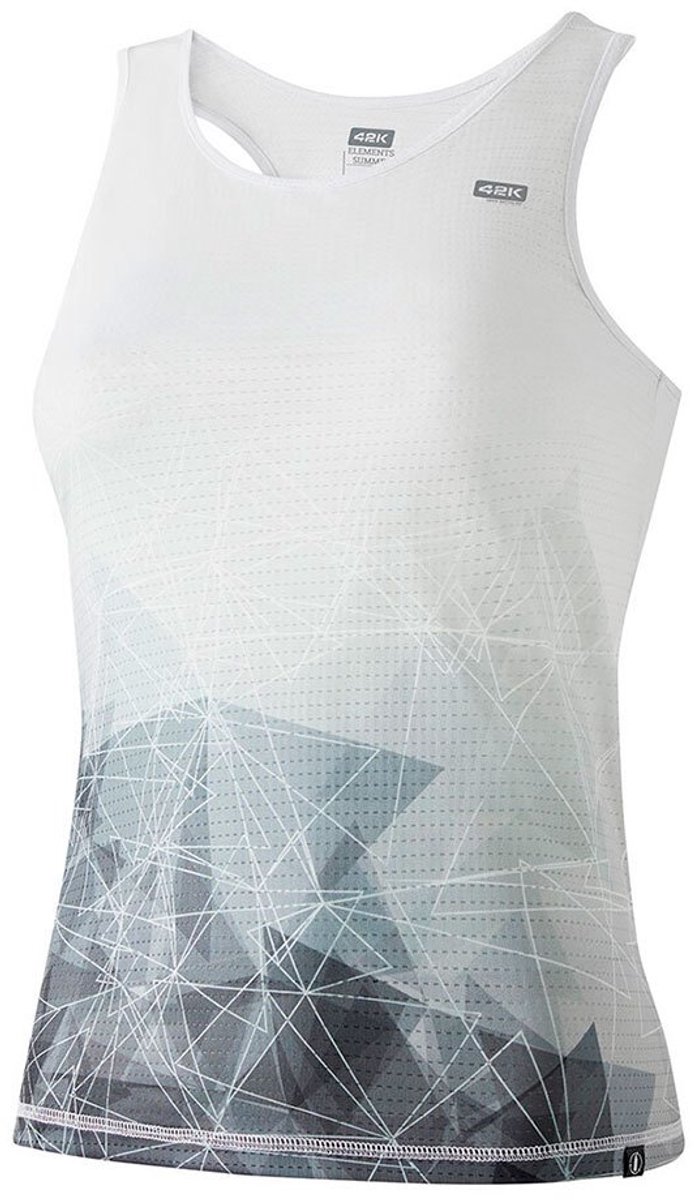 42k Running Elements Summer Mouwloos T-shirt Vrouw Wit