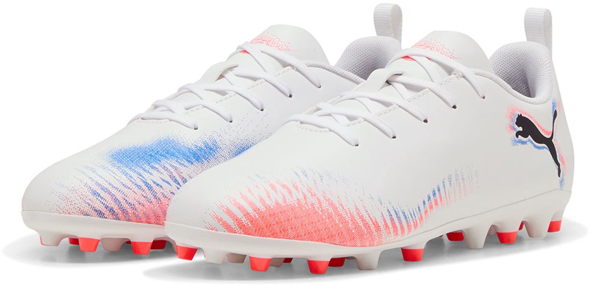 Puma Future 8 Play Mg Voetbalschoenen Voor Kinderen Wit EU 34 1/2