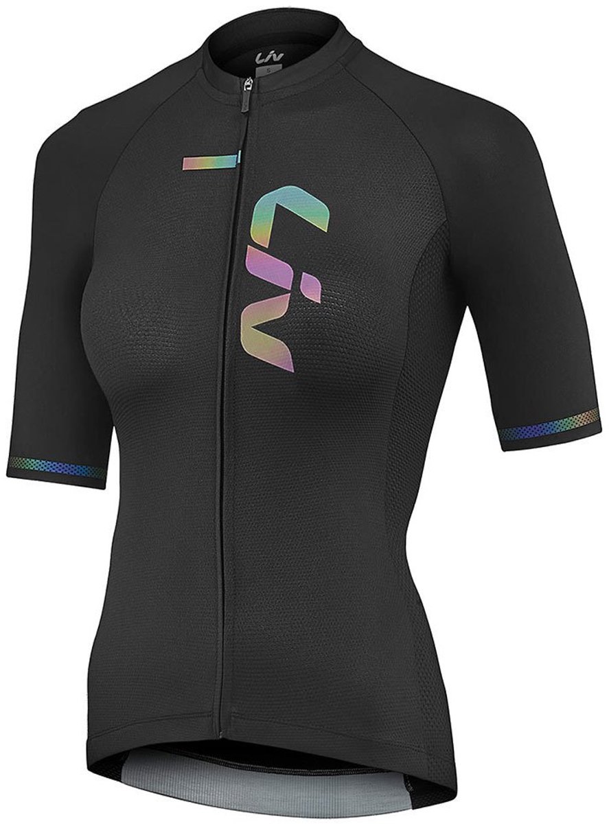 Liv Race Day Korte Mouw Wielertrui Zwart XL Vrouw