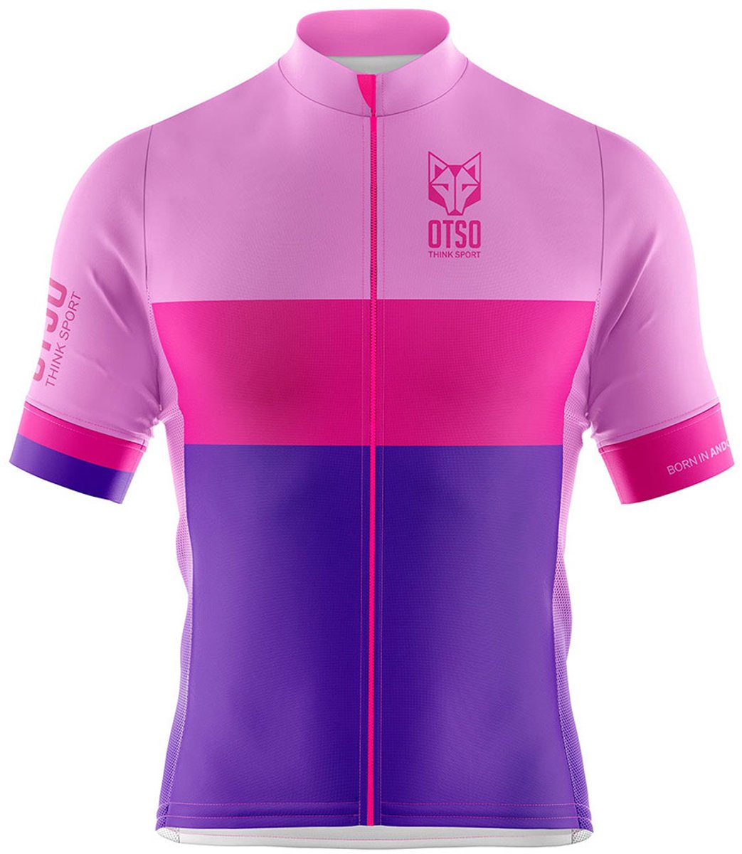 Otso Zaria Korte Mouw Wielertrui Roze S Man