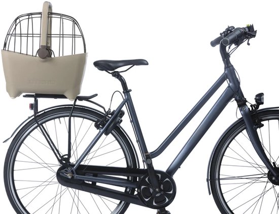 Panier vélo pour chien Basil Buddy MIK, marron biscotti
