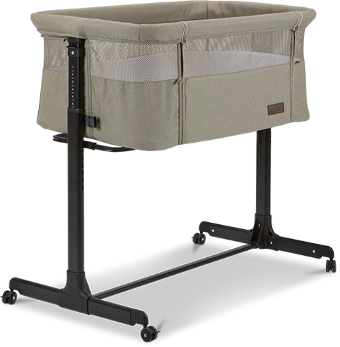 Novi at Home Goodnight Co-Sleeper - Solid Sand - Verstelbaar frame - Voorzien van wielen met rem - Voorzien van anti-reflux functie