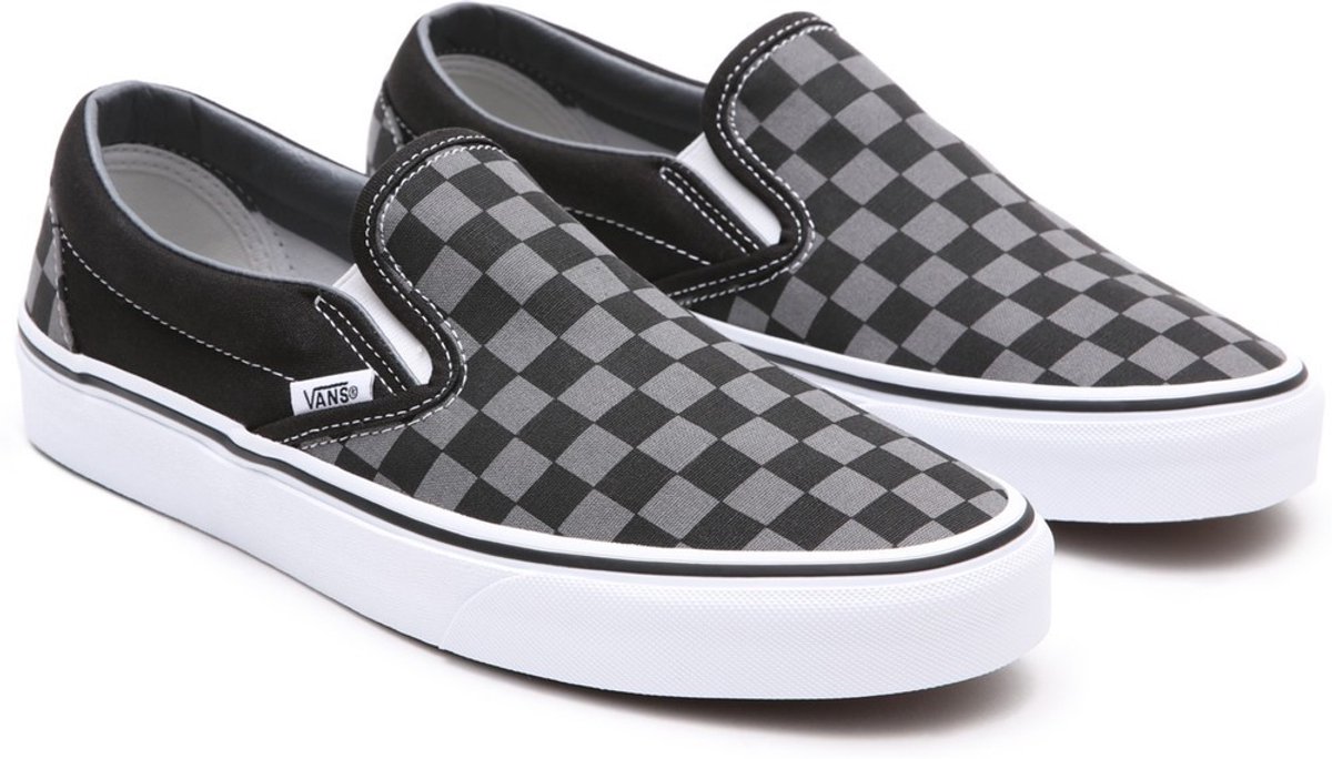 Vans Unisex Lifestyle Classic FTW-sneaker Ua Classic Slip-On /pewter checkerboard Zwart