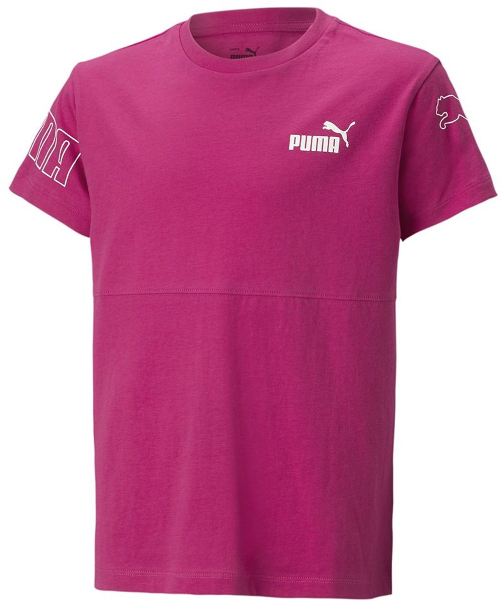 Puma Power Colorblock T-shirt Met Korte Mouwen 3-4 Years Meisje Orchid Shadow