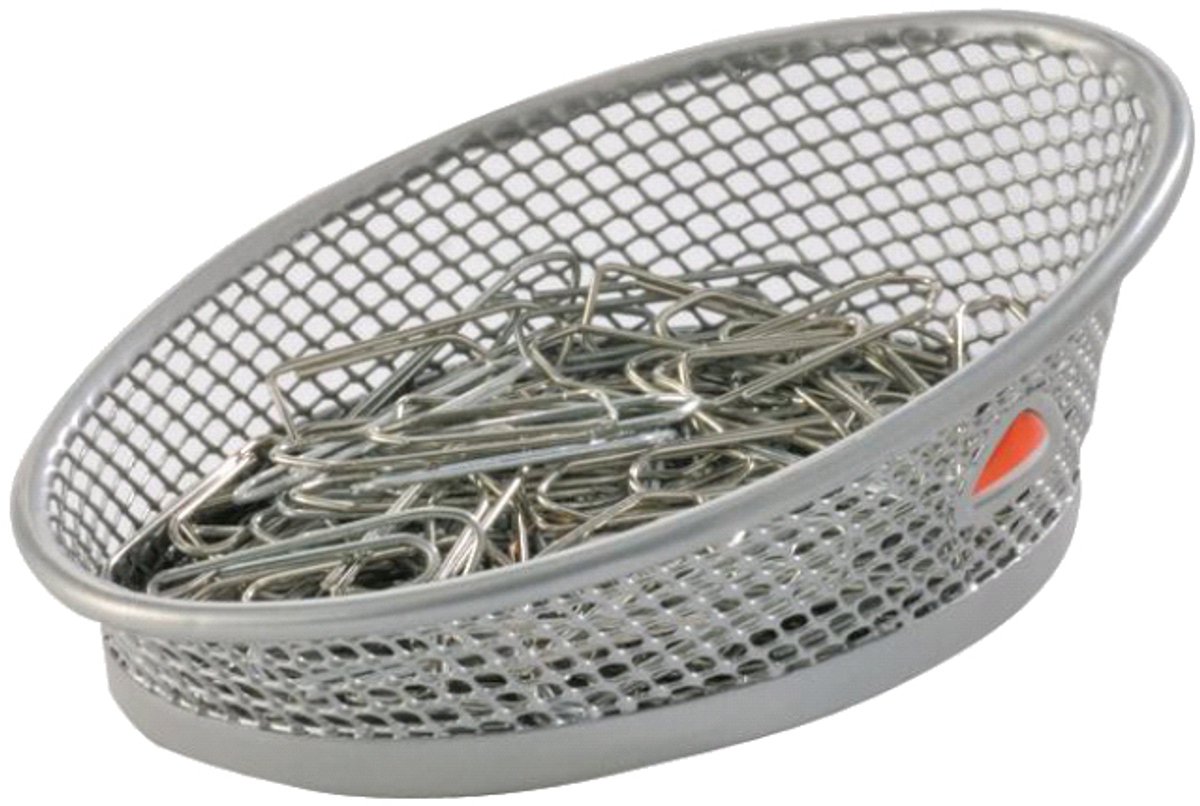 ALBA paperclipdispenser MESHCLIP M, van draadijzer, grijs
