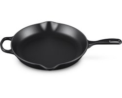 Le Creuset Skillet Hoog in Geëmailleerd Gietijzer 30 cm Mat Zwart
