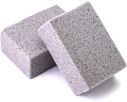 Puimsteen voor schoonmaak - 2 stuks - Schoonmaaksteen - Reinigingsmiddelen - Reinigingsgereedschap - Reinigingssteen - Milieuvriendelijk - Borstel - Cleaningblock Cleaning block - Voor BBQ, Oven & Pannen - Verwijdering van Hardnekkig Vuil