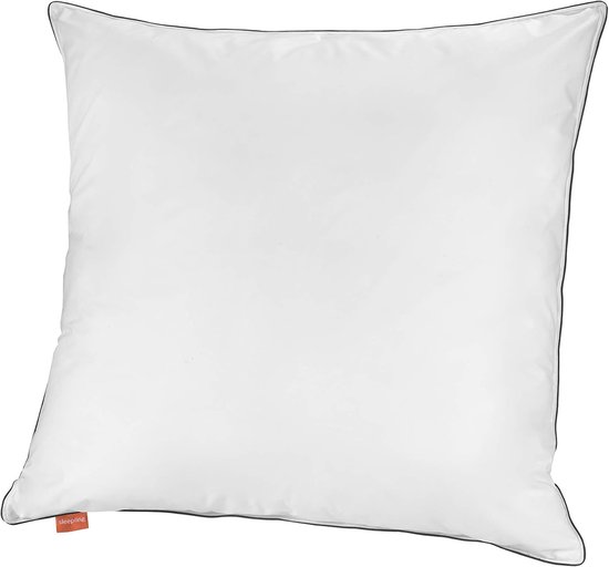 Liebling 80 x 80 cm stevig hoofdkussen | in hoogte verstelbaar hotelkussen | tijk van katoen | vulling van polyester holvezel | Made in EU | wasbaar op 60 graden | wit