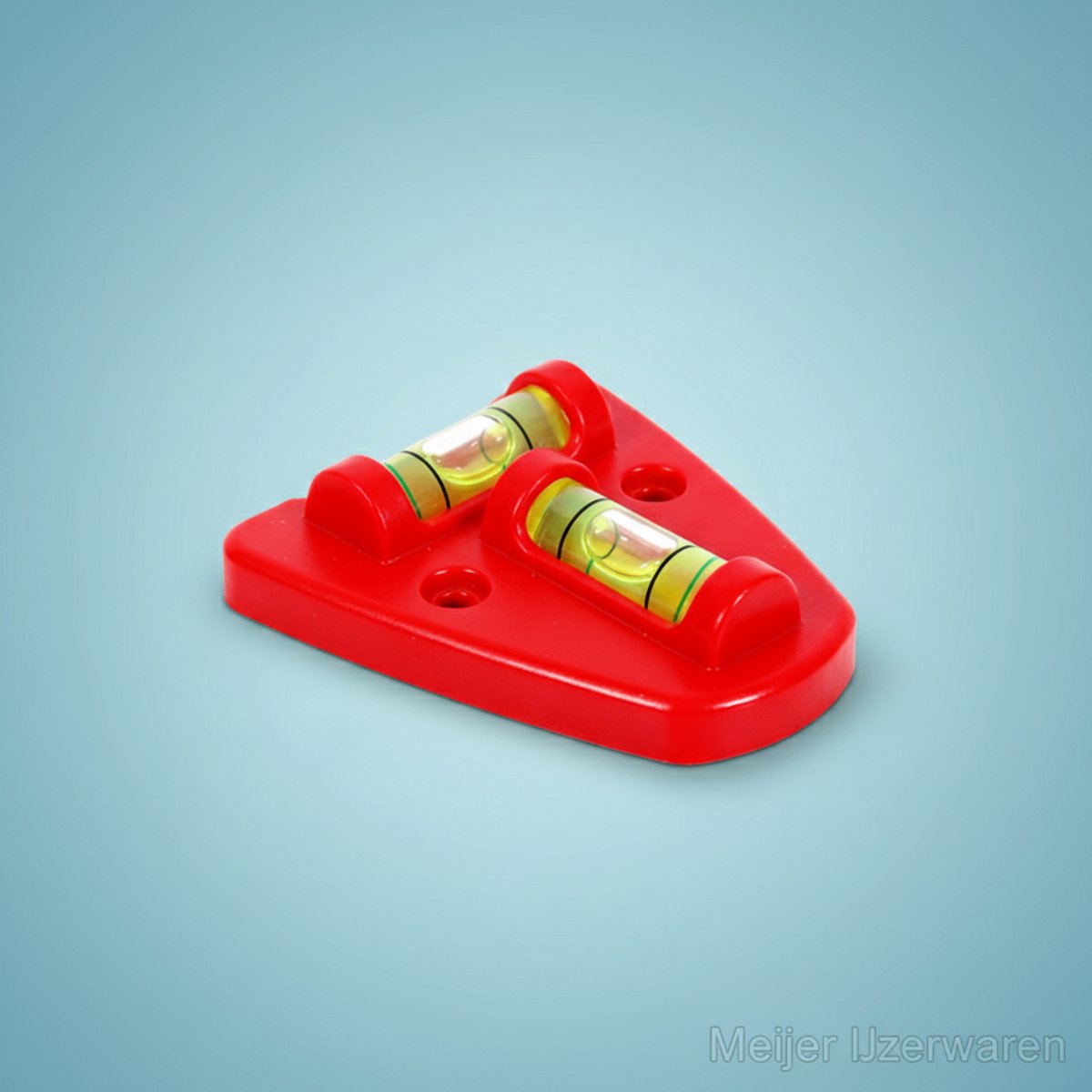 Waterpas Kruismodel Magnetisch – 2 Libellen | Voor Caravans, Wasmachines, Metalen Wandstellingen - Mini waterpas - met magneet en montage gaten, voor tijdelijk en permanentte montage