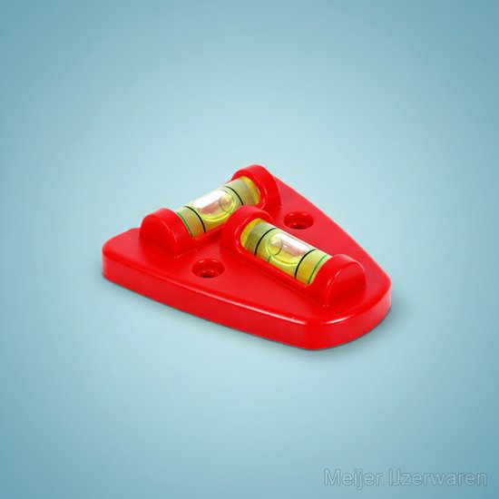 Waterpas Kruismodel Magnetisch – 2 Libellen | Voor Caravans, Wasmachines, Metalen...