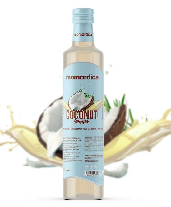 Momordica Coconut Mix - Verfrissende Kokosdrank met Groene Thee / Chia & Quinoa / Sandalozhars & L-Carnitine - 1 Fles van 250 ml