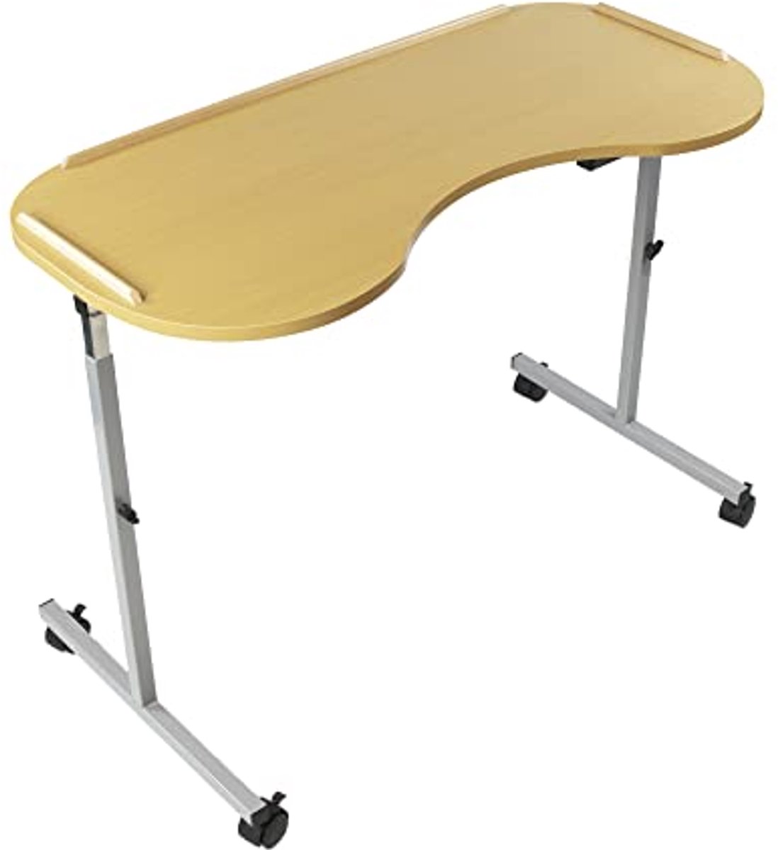 Verstelbare Ergonomische Bedtafel met Vergrendelbare Wielen