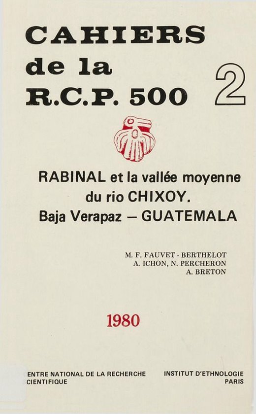 Cahiers de la RCP 500 - Rabinal et la vallée moyenne du Rio ... - cover