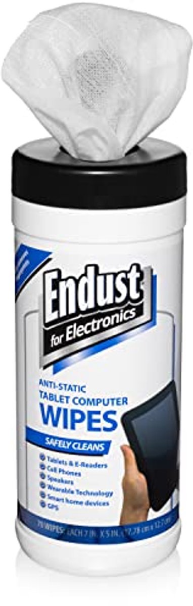 Anti-statische tablet computer wipes - 70 stuks van 6x6 inch